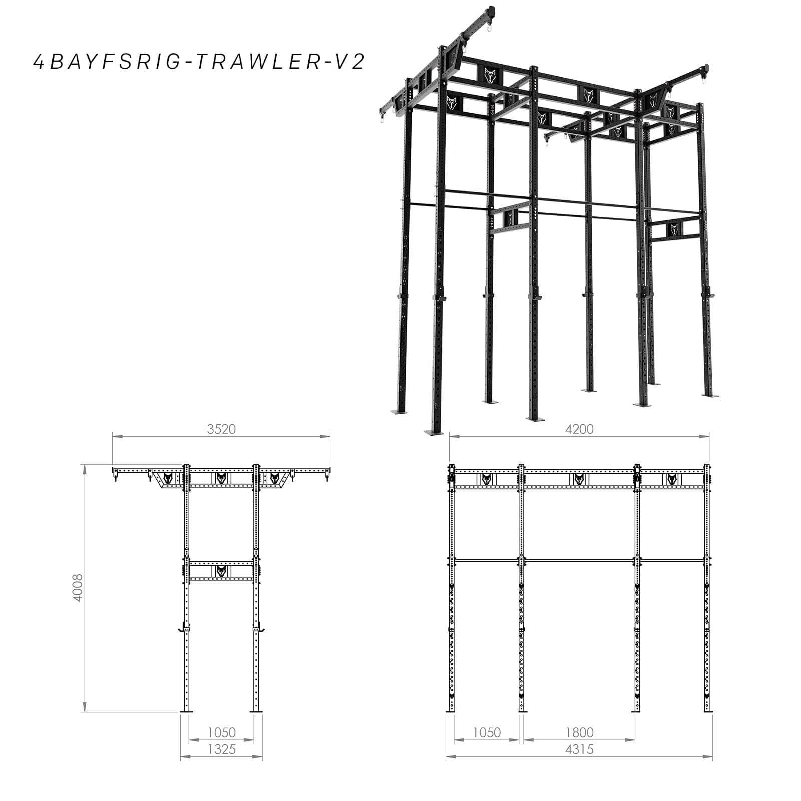 Bison Series - Freestanding Shrimp Trawler Rig