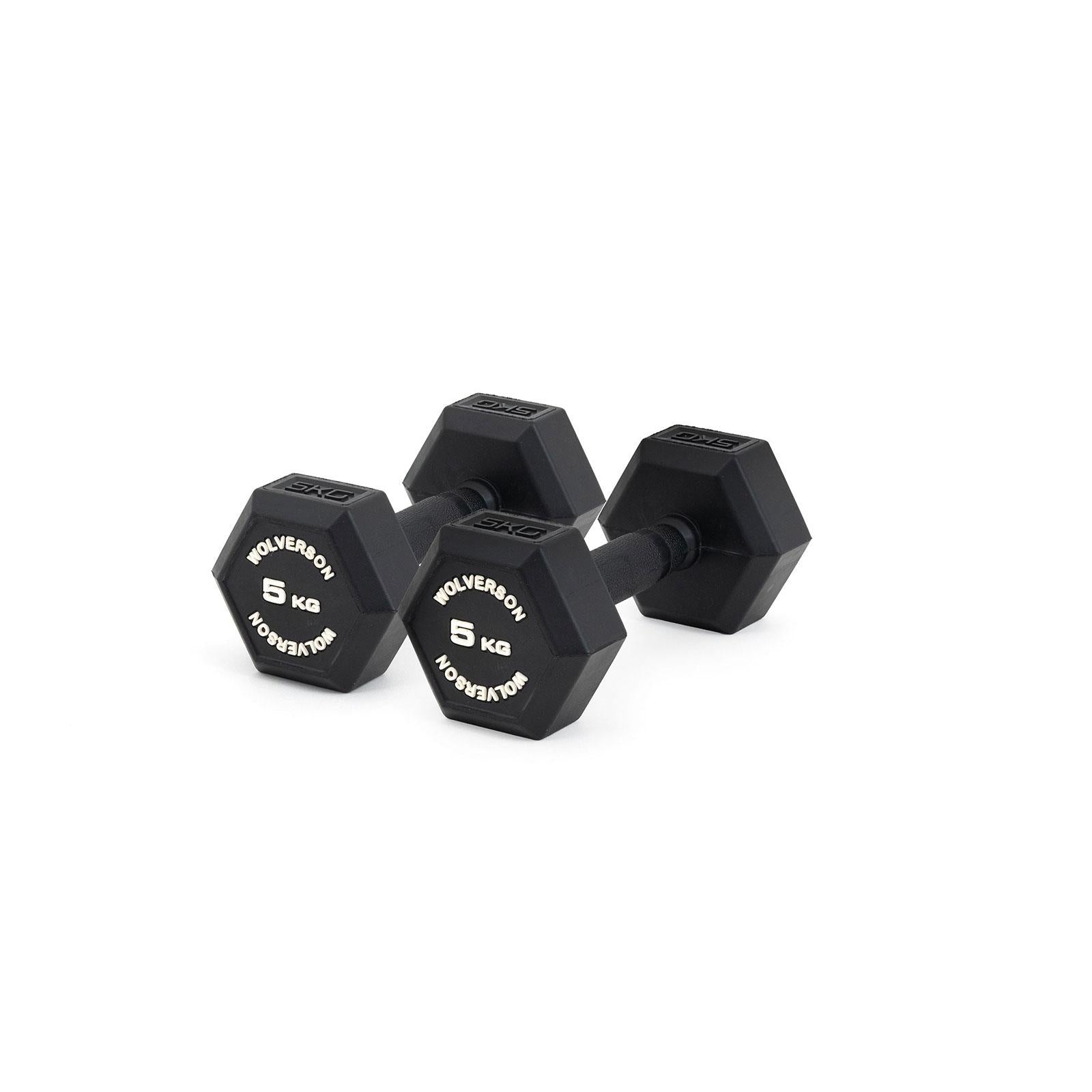 Wolverson Rubber HEX Dumbbell Pairs (Ex Event)