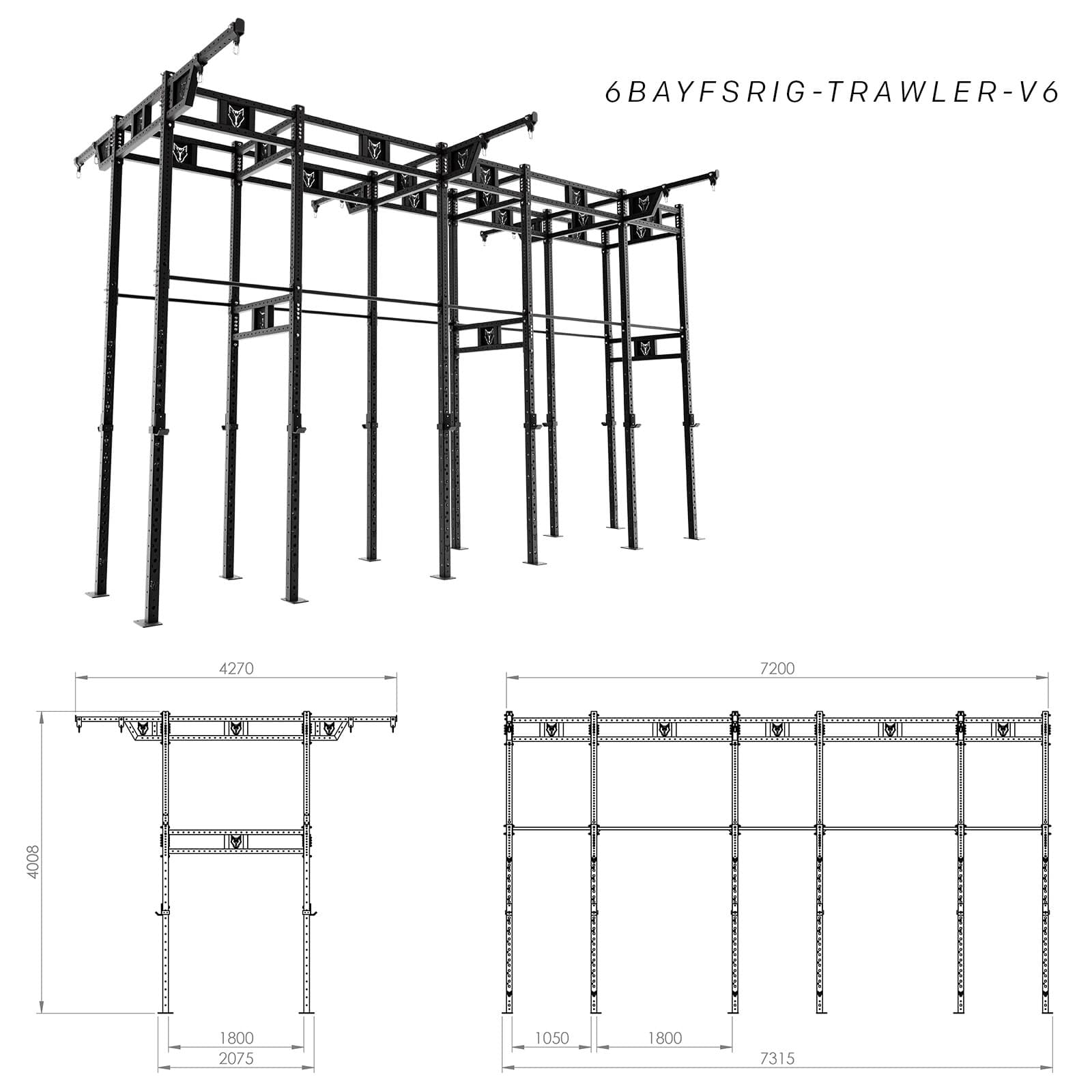 Bison Series - Freestanding Shrimp Trawler Rig