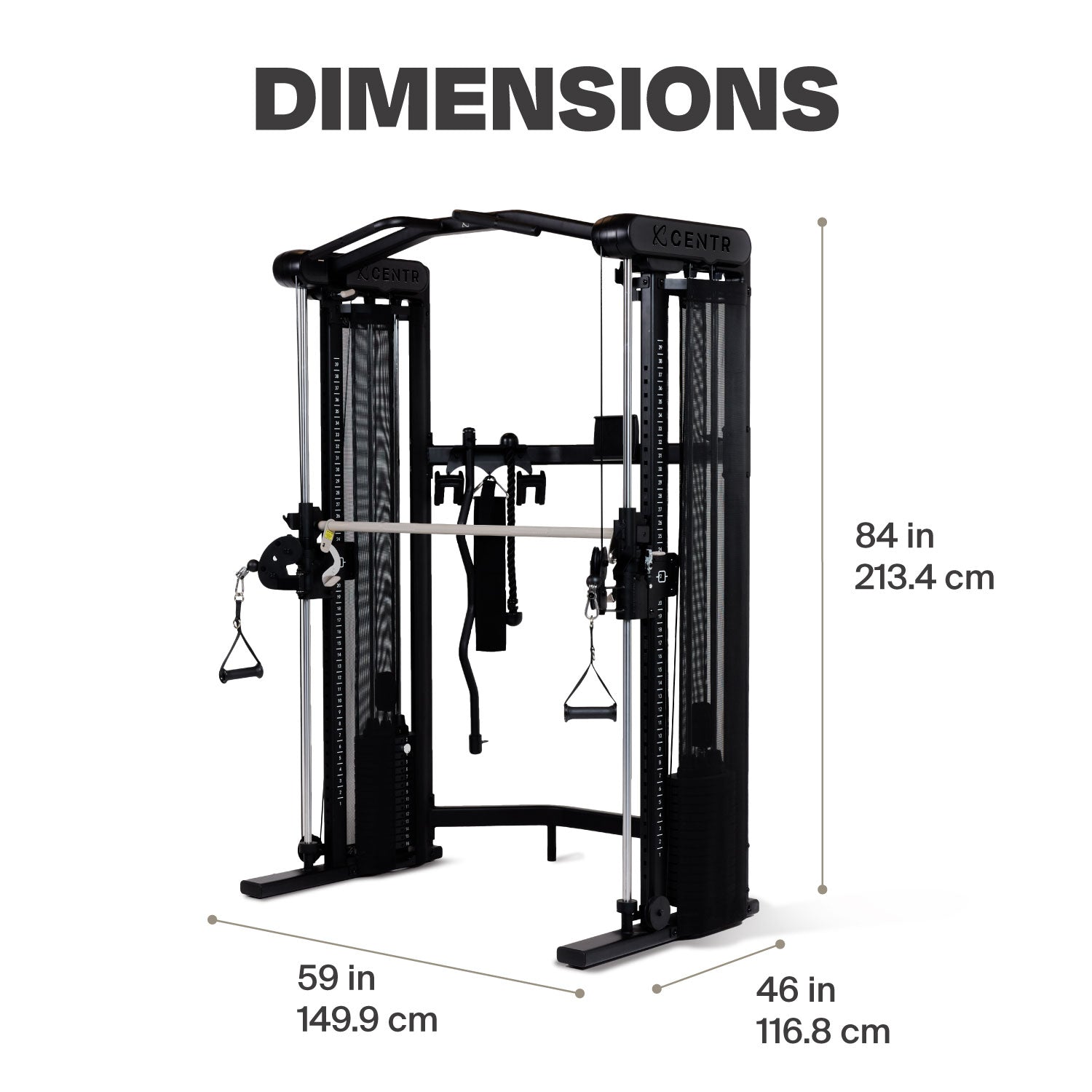Centr 3 Home Gym Functional Trainer (with Smith Machine)