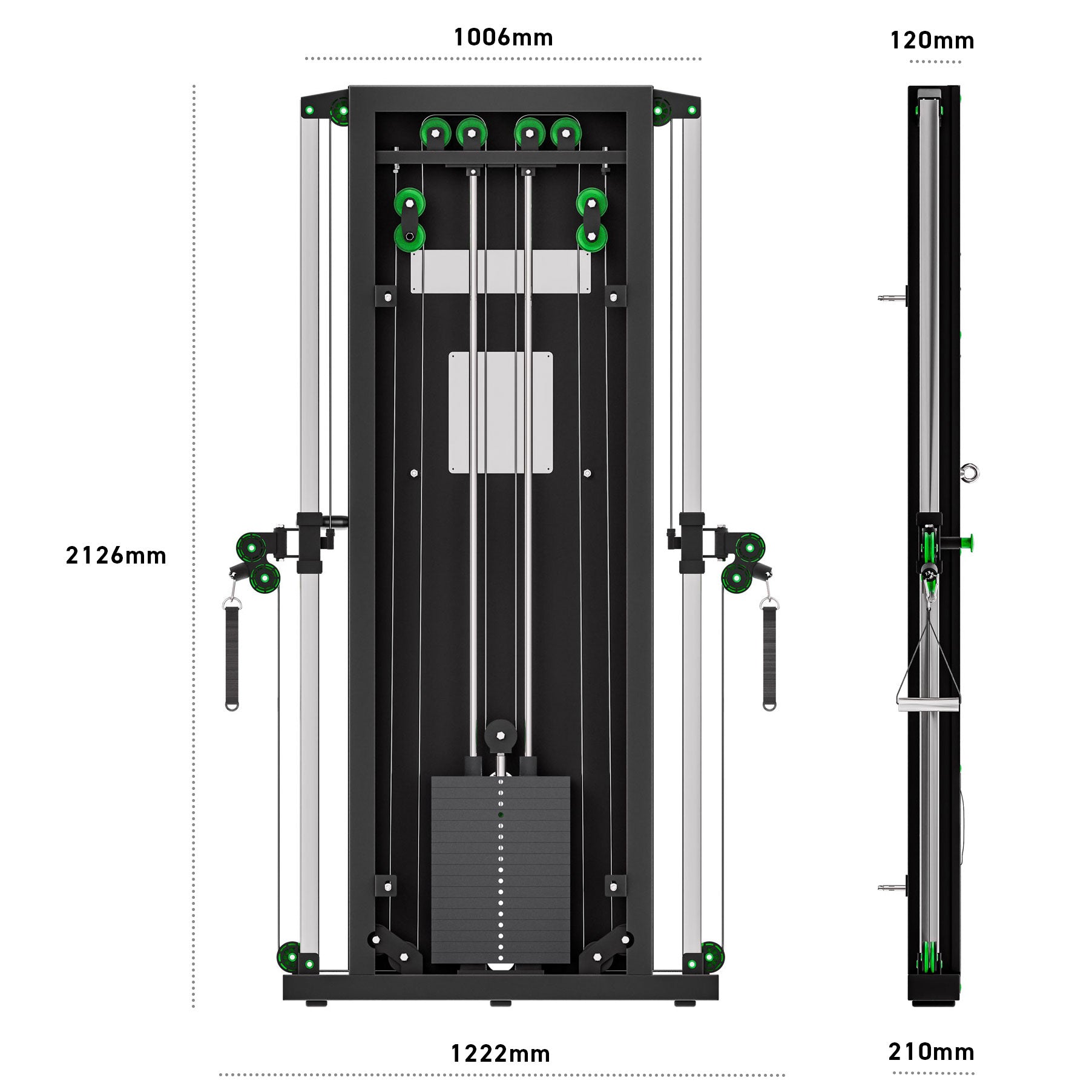 Wolverson SlimStack Cable Pulley Machine
