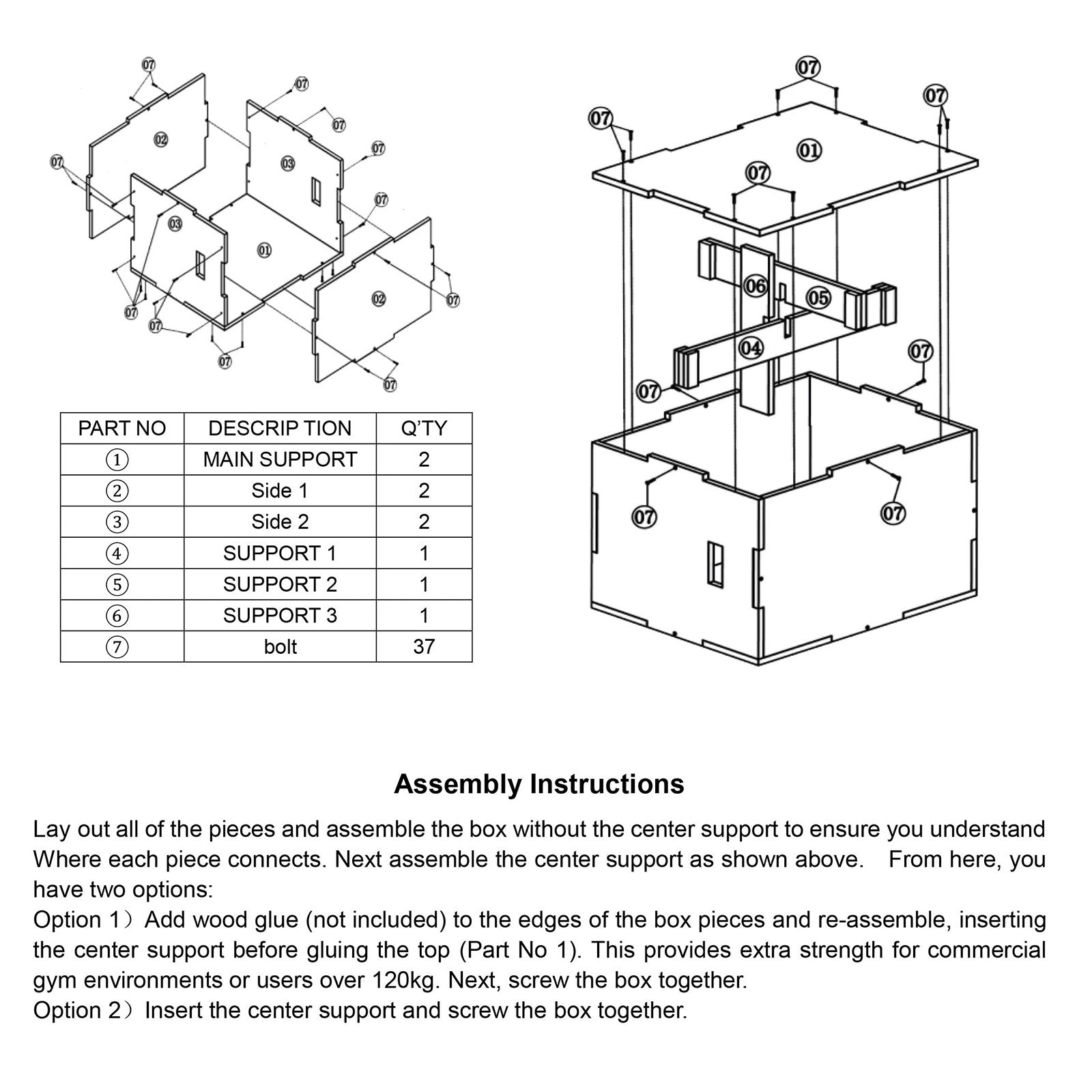 Wolverson Anti-Slip Plyo Box