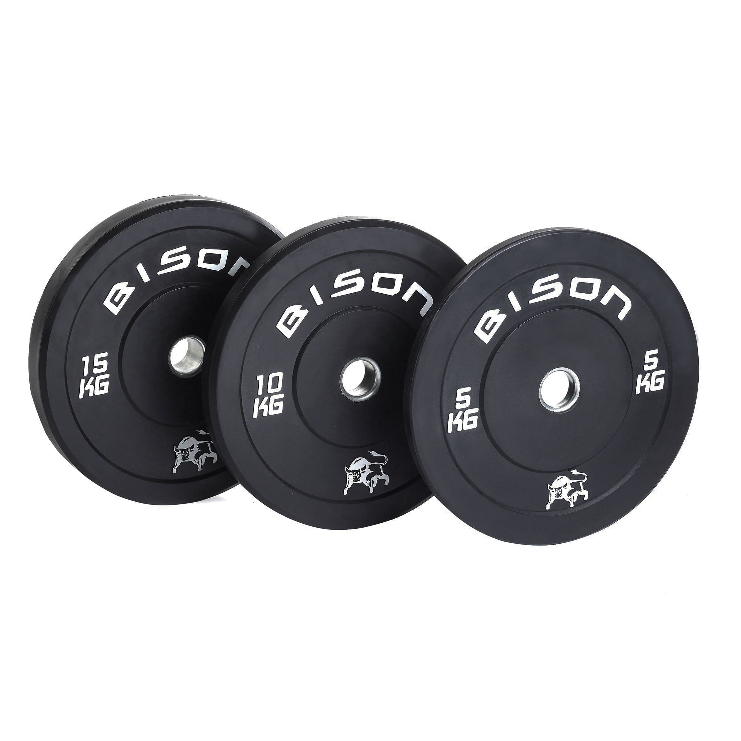 Bison Black Bumper Plates