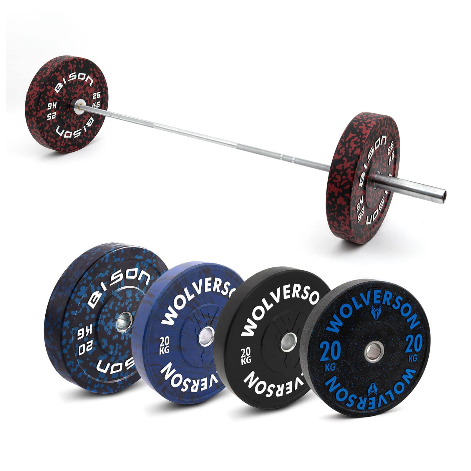 Barbell + Bumper Bundle Builder (20kg)