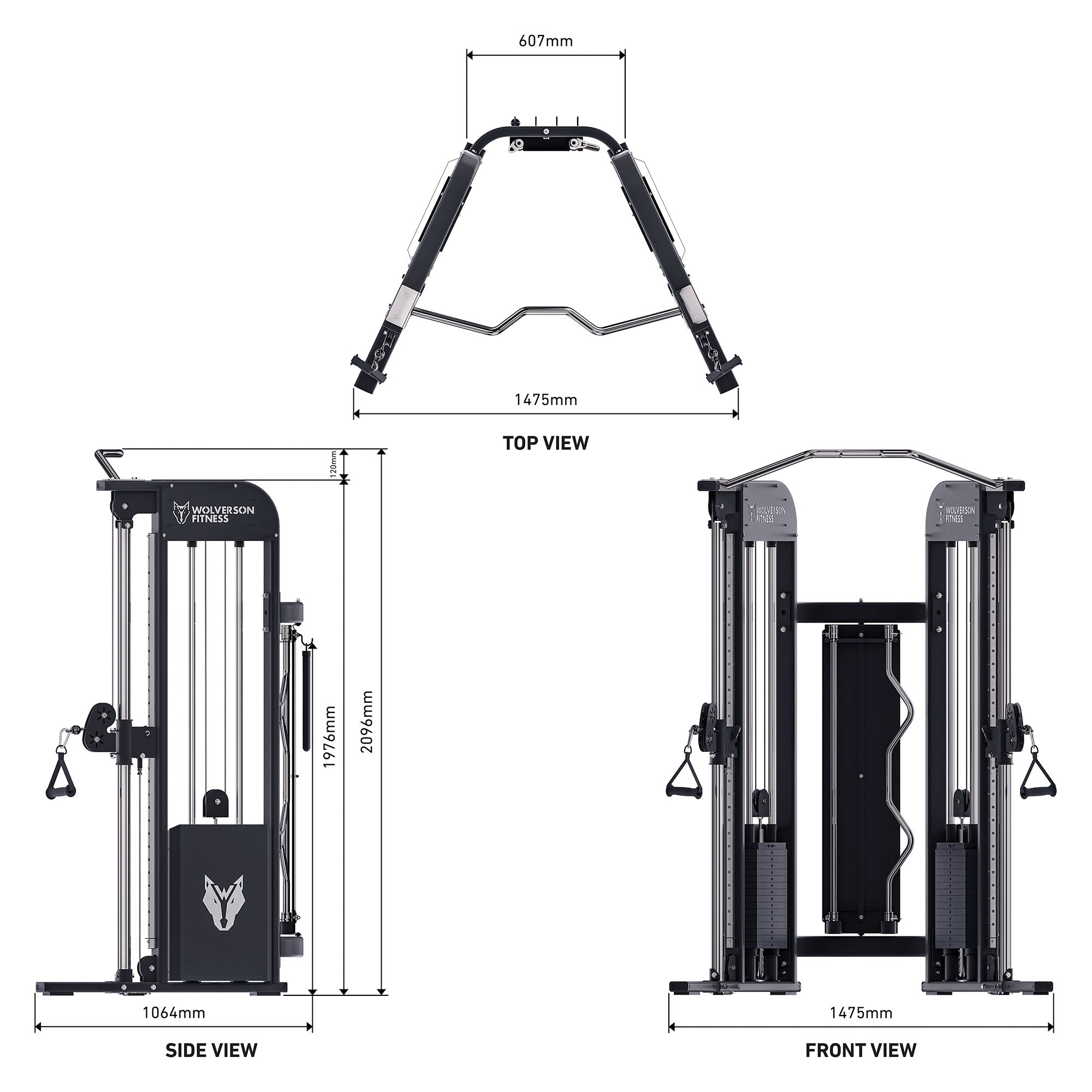 Wolverson Compact Dual Adjustable Pulley System