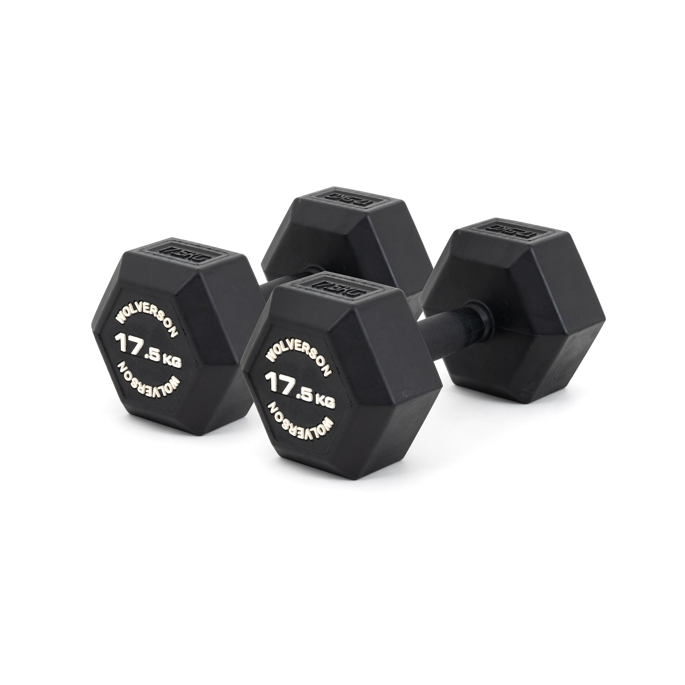 Wolverson Rubber HEX Dumbbells