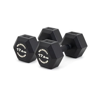 Wolverson Rubber HEX Dumbbells