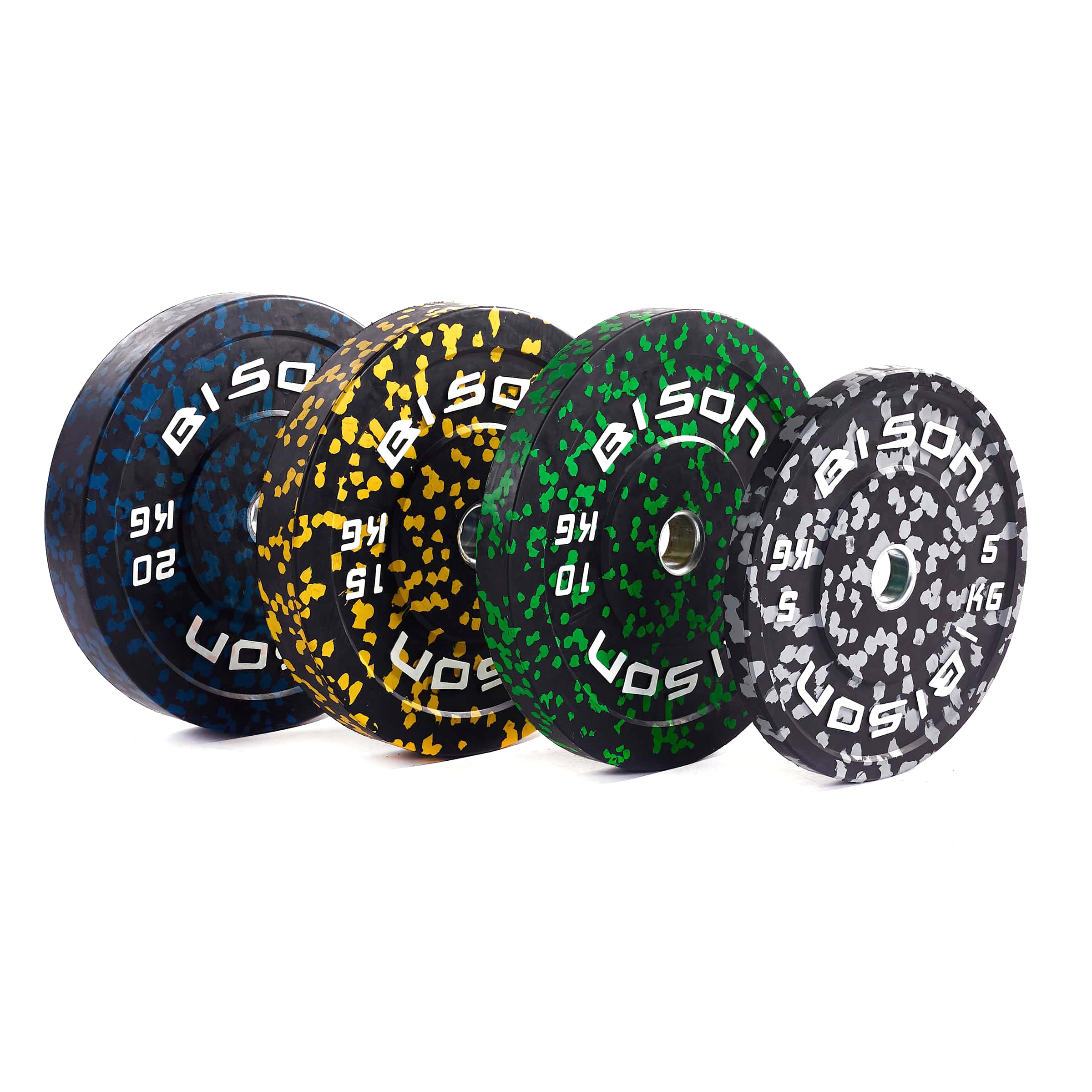 Bison Hi-Impact Bumper Plates - Wolverson Fitness