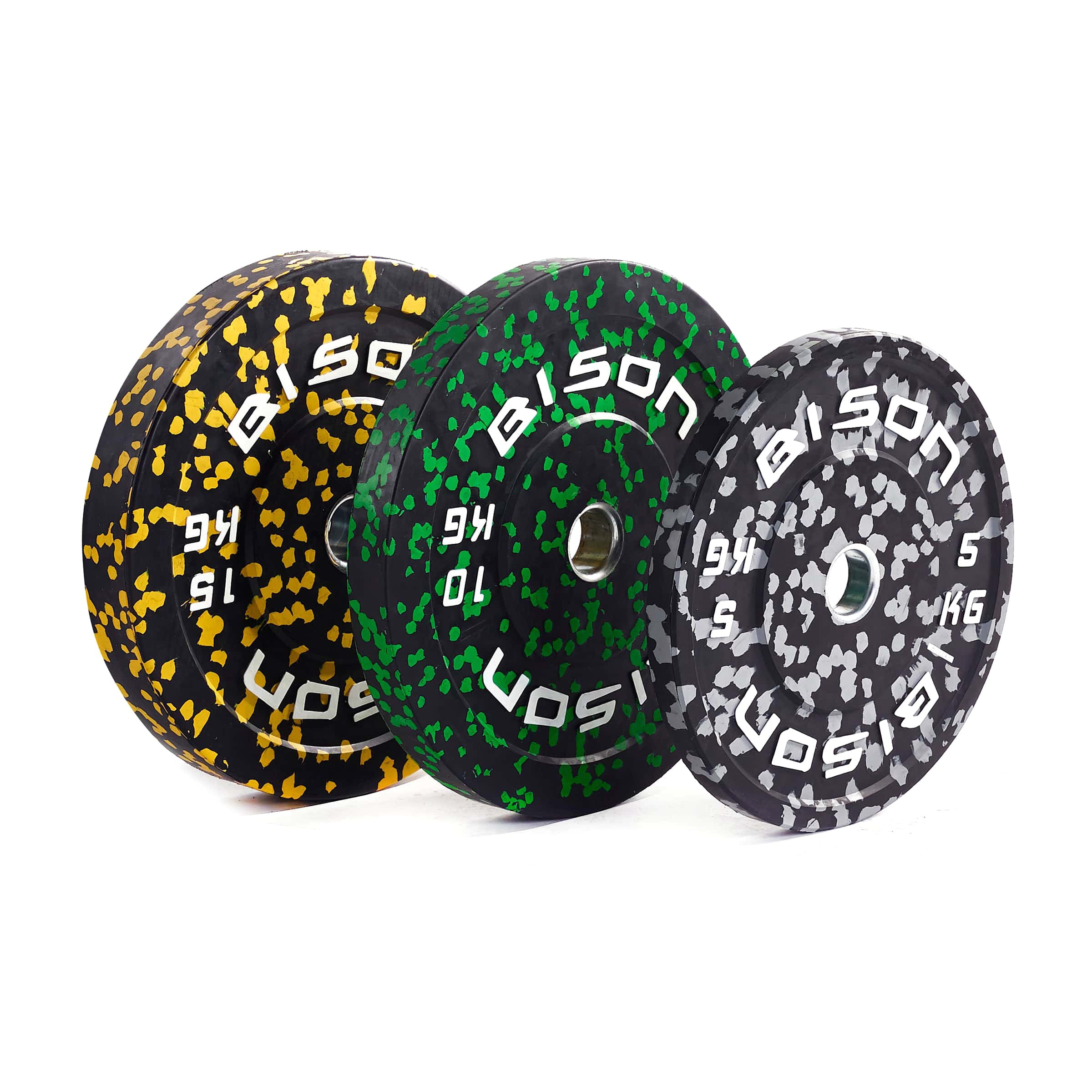 Bison Hi-Impact Bumper Plates - Wolverson Fitness