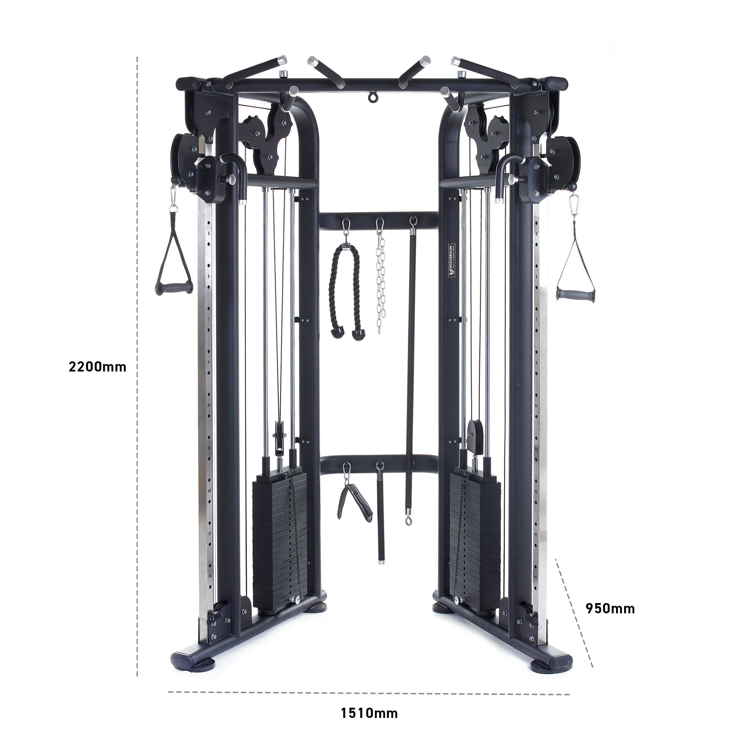 Wolverson Dual Adjustable Pulley Machine - Wolverson Fitness