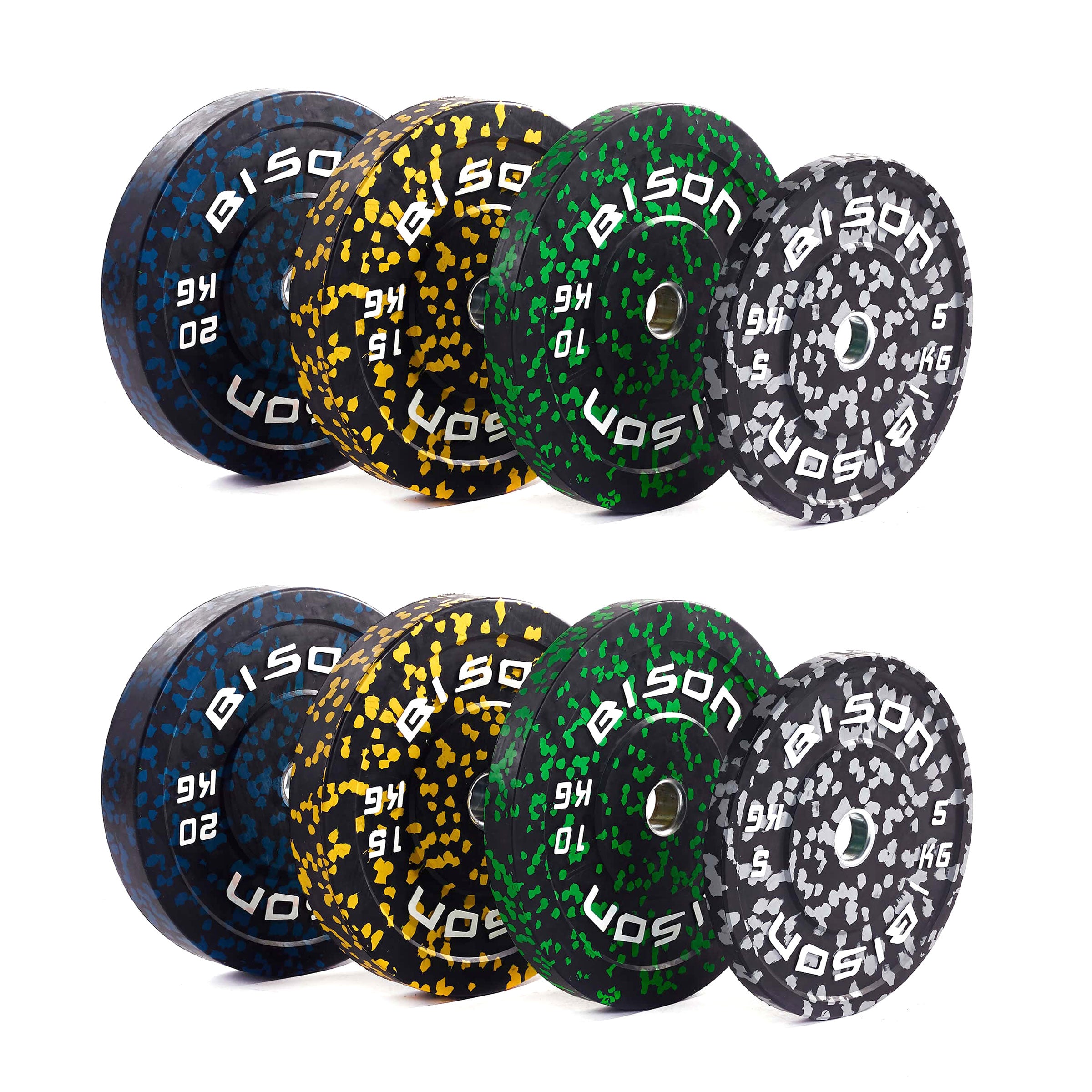 Bison Hi-Impact Bumper Plates - Wolverson Fitness