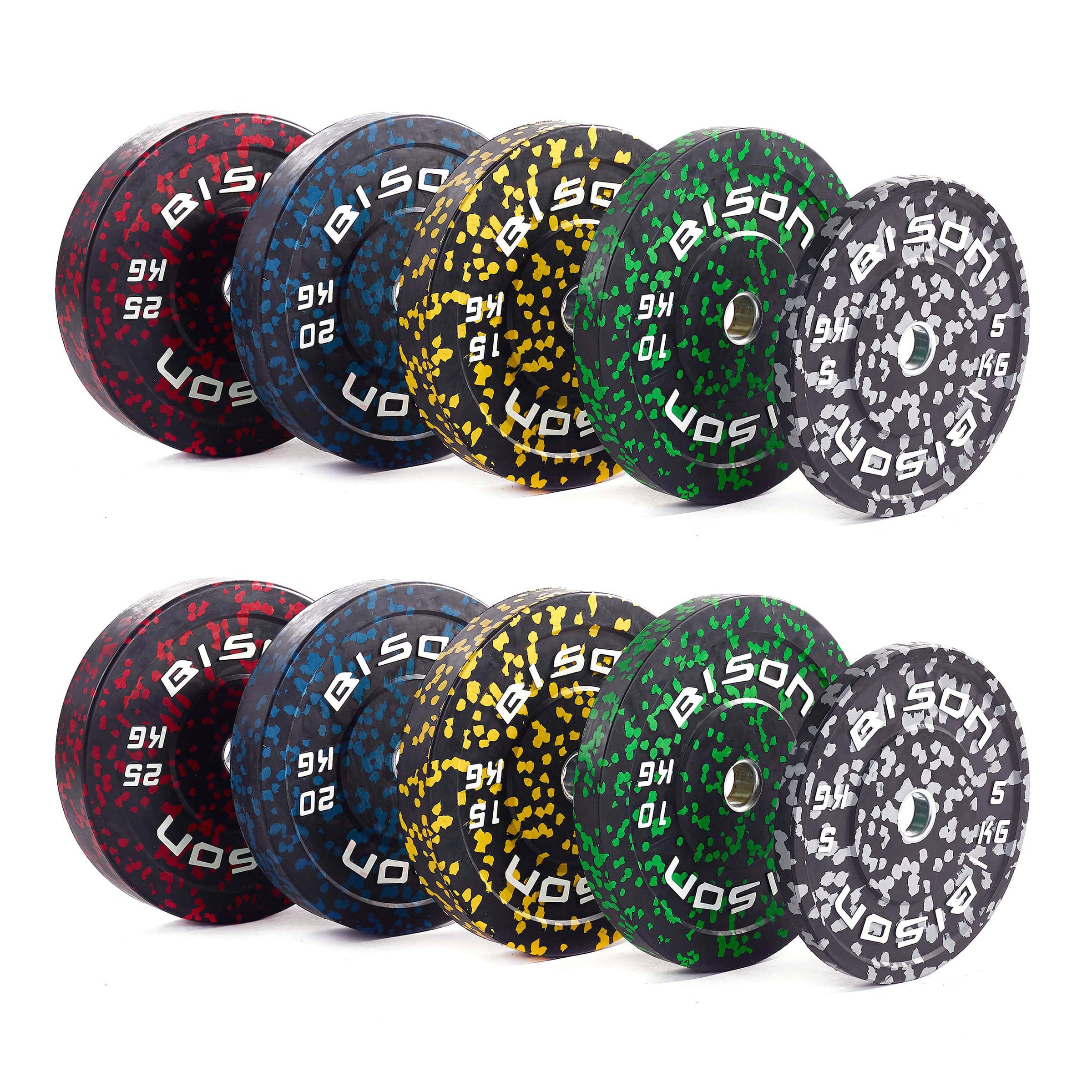 Bison Hi-Impact Bumper Plates - Wolverson Fitness