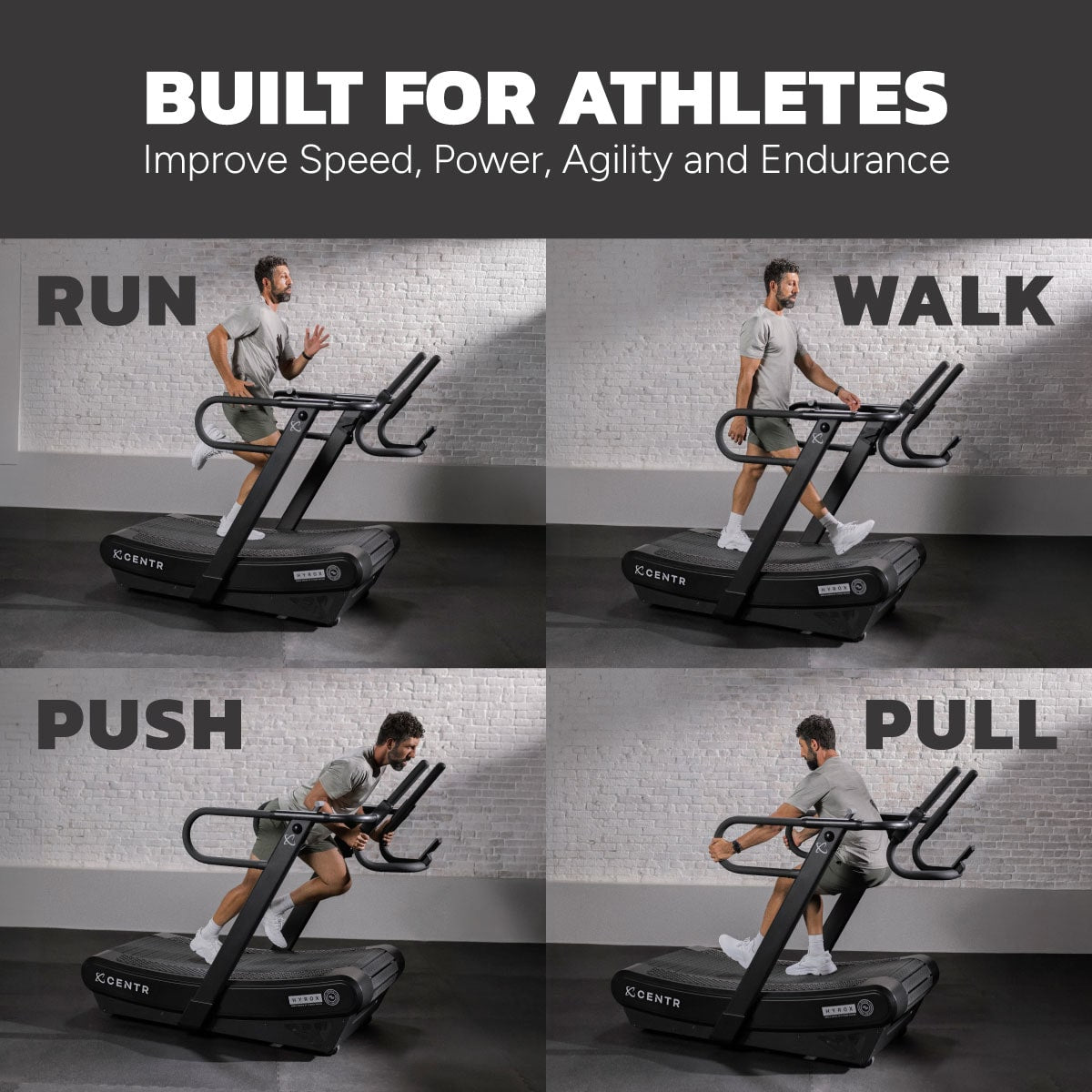 Centr x HYROX Perform Curved Treadmill