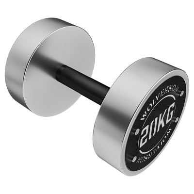 Wolverson Chrome Round Dumbbells + Rack (2.5kg - 70kg)