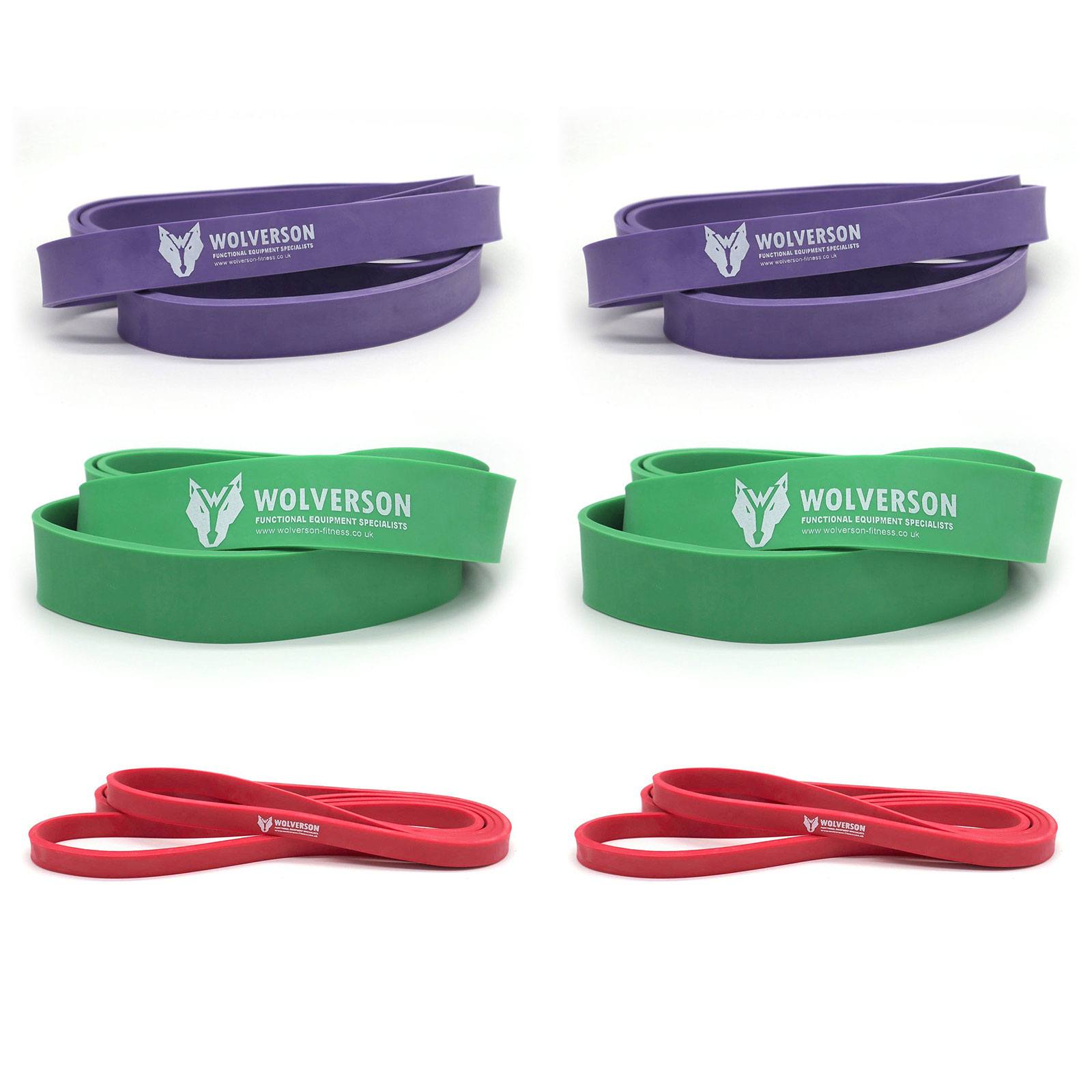 Wolverson Power Resistance Bands Rubber Exercises Bands