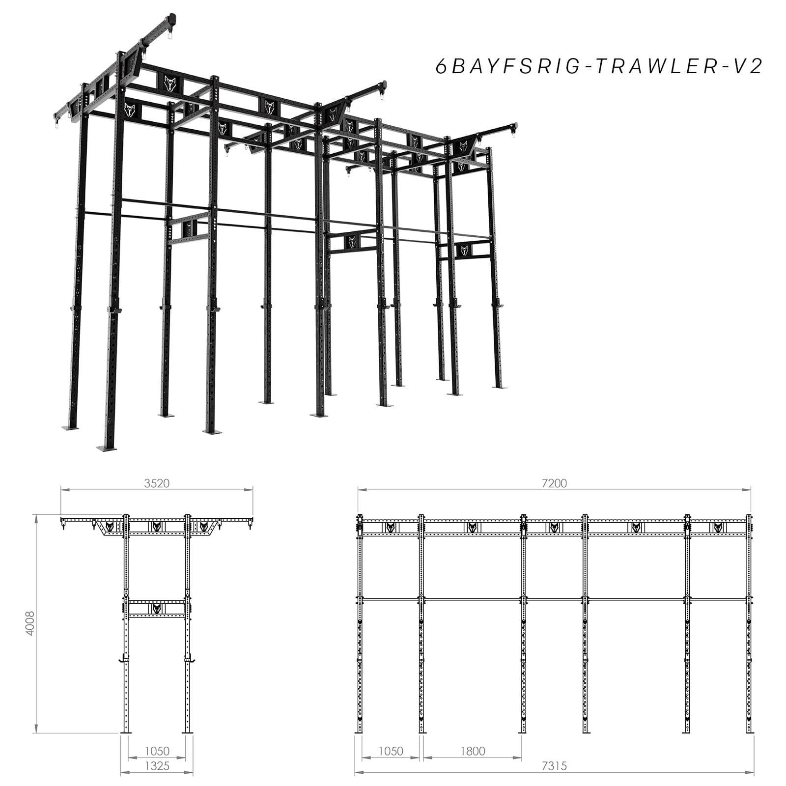 Bison Series - Freestanding Shrimp Trawler Rig