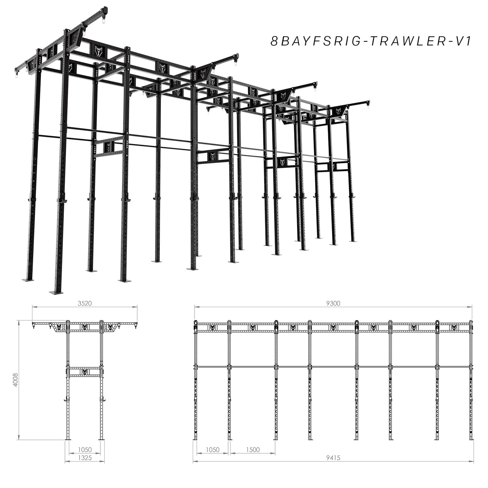 Bison Series - Freestanding Shrimp Trawler Rig