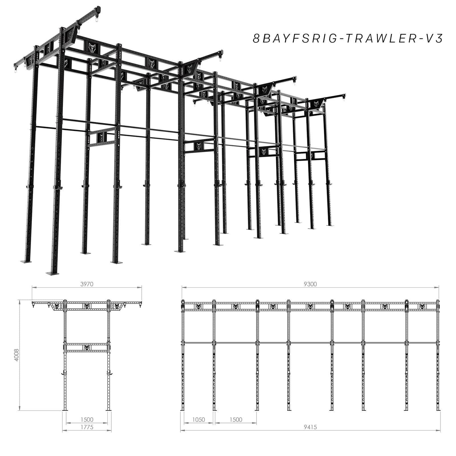 Bison Series - Freestanding Shrimp Trawler Rig