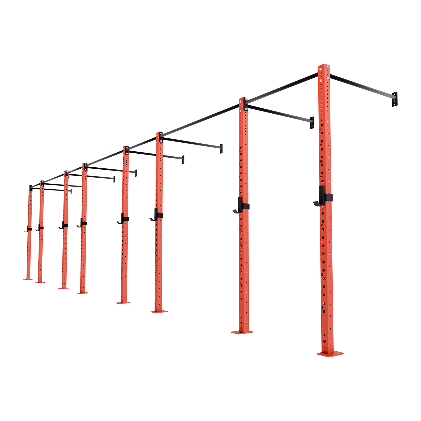 Bison Series - 4 Bay Wall Mounted Rig