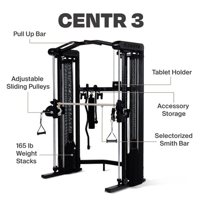 Centr 3 Home Gym Functional Trainer (with Smith Machine)