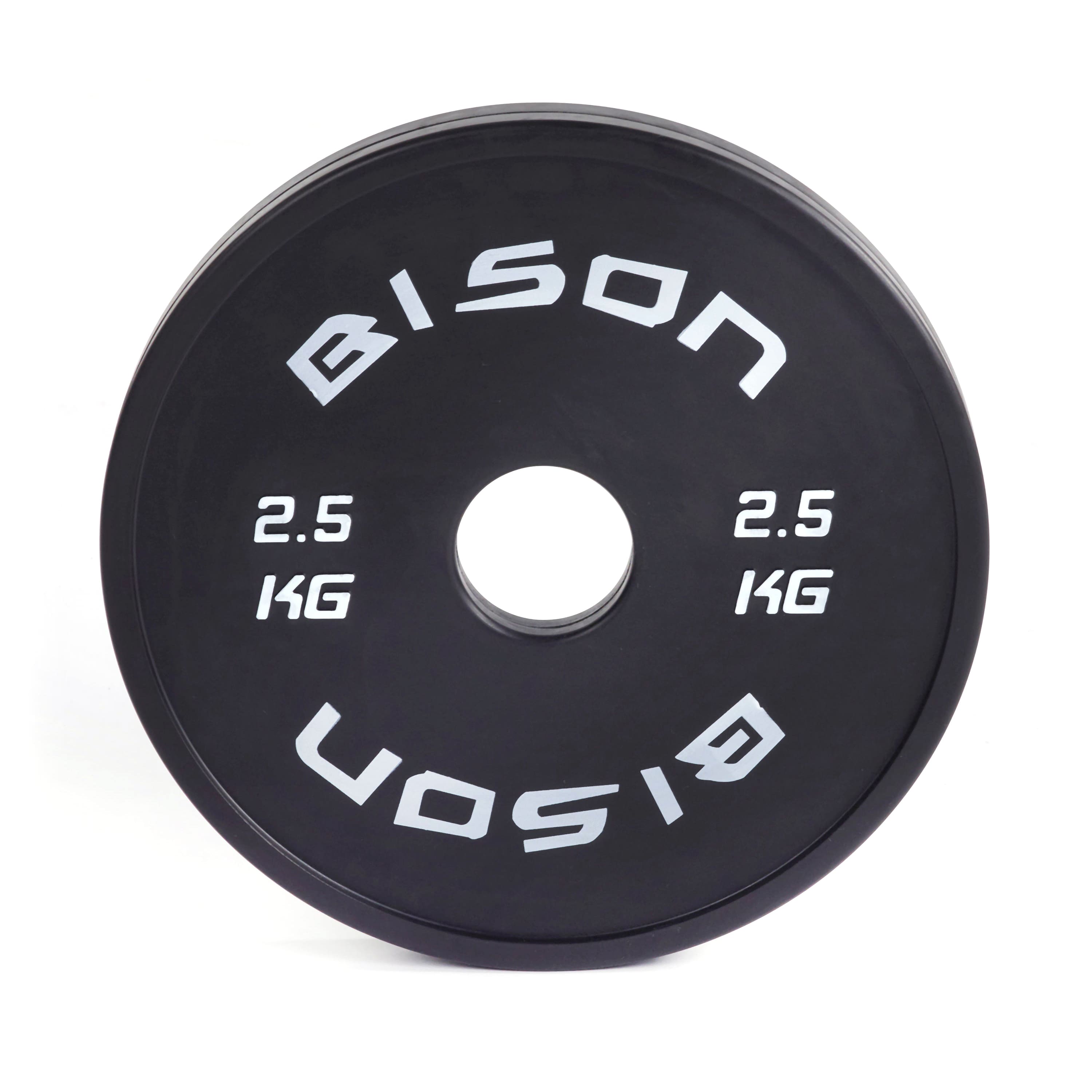 Bison Black Fractional Plates - Wolverson Fitness