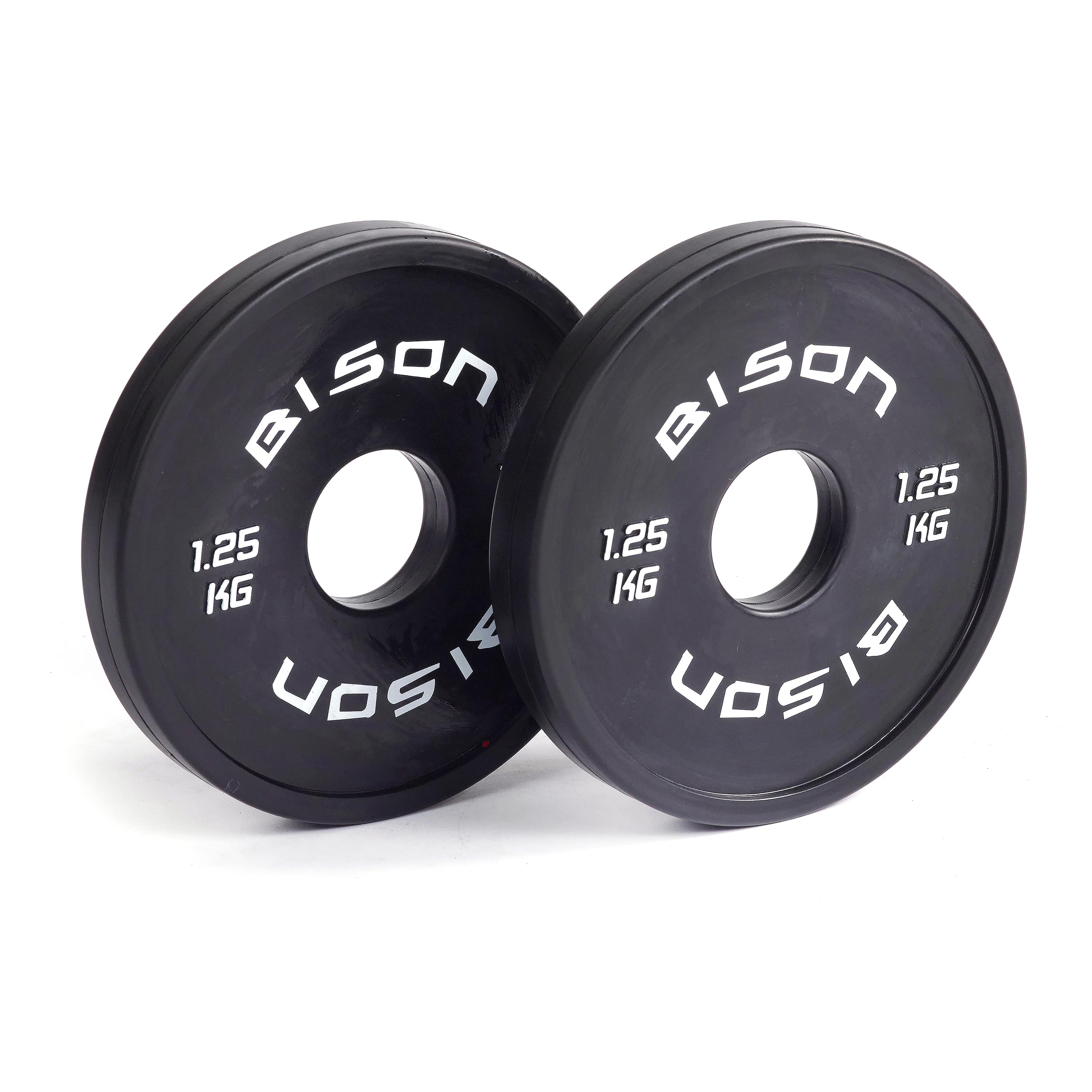 Bison Black Fractional Plates - Wolverson Fitness