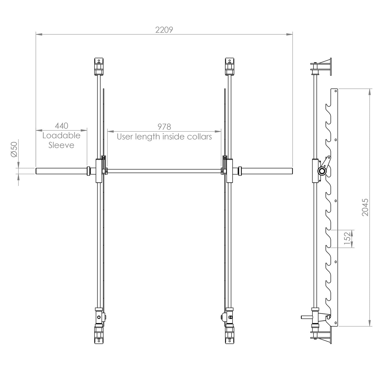 Bison Series - Smith Machine Attachment