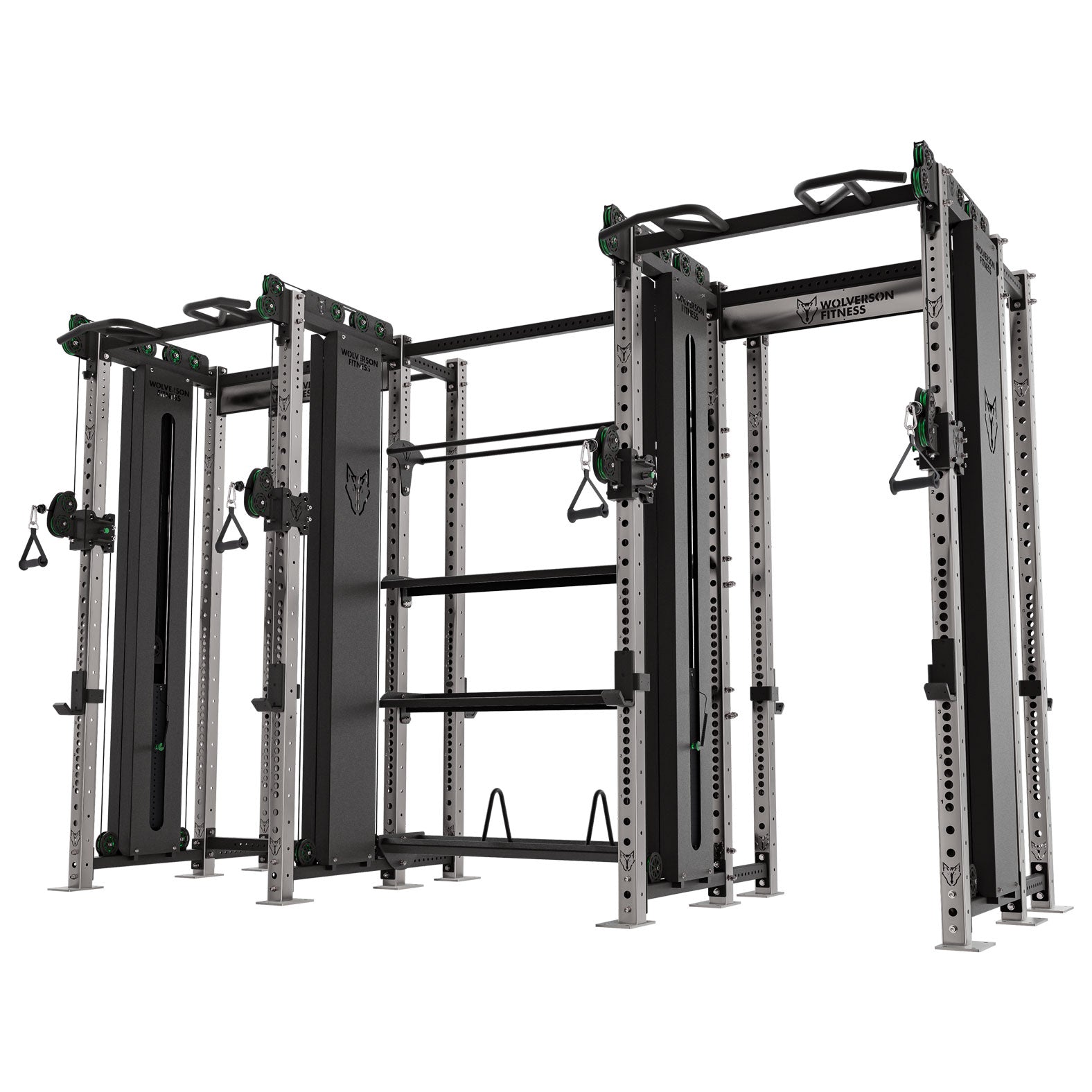 The Dual Titan Rack (w/ Storage + Squat Rack)
