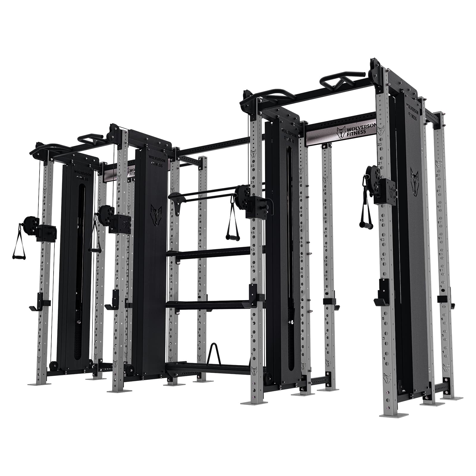 The Dual Titan Rack (w/ Storage + Squat Rack)