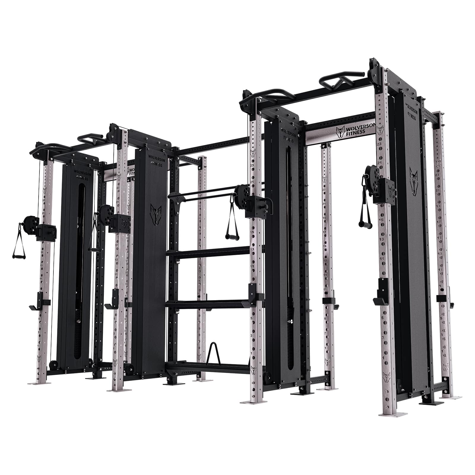 The Dual Titan Rack (w/ Storage + Squat Rack)