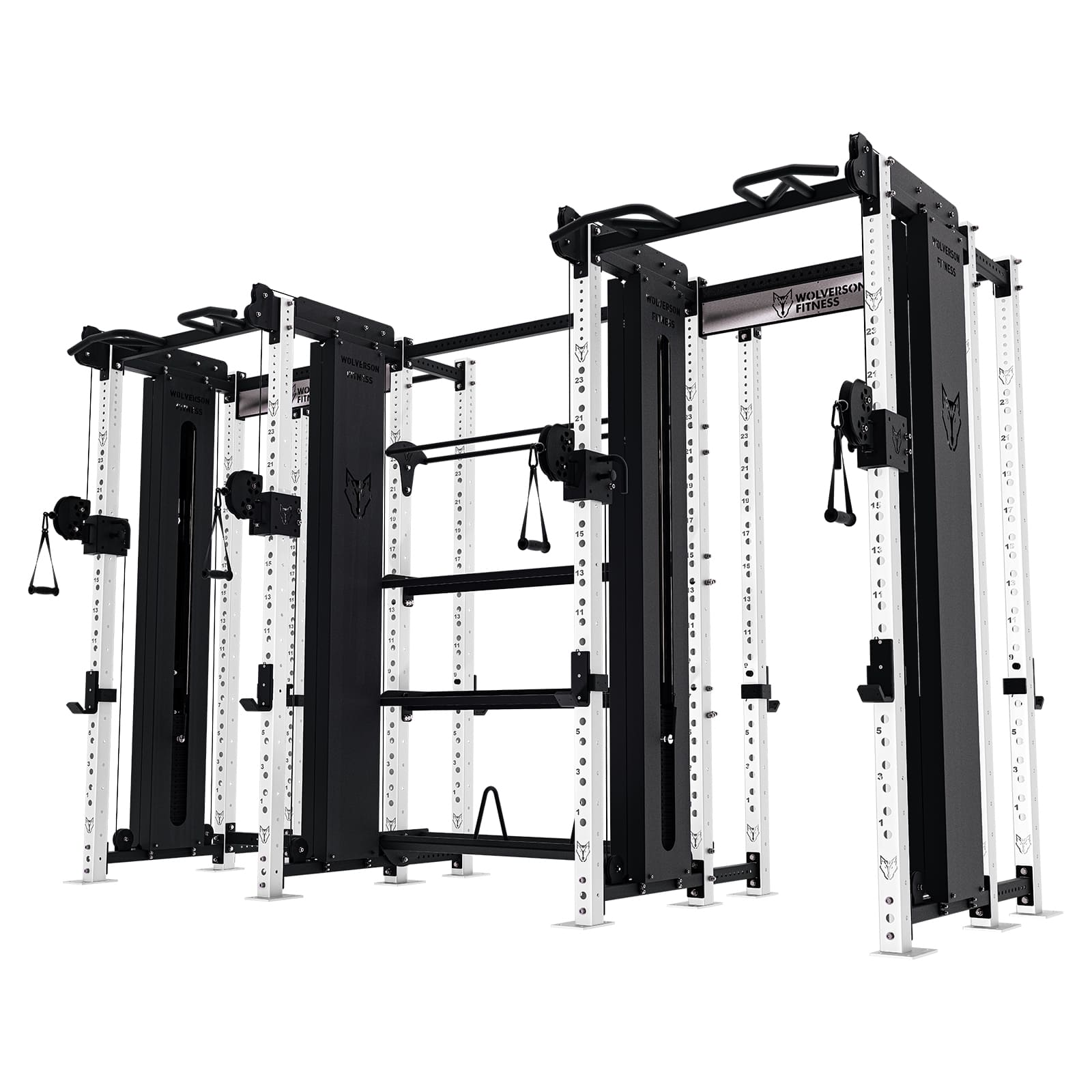 The Dual Titan Rack (w/ Storage + Squat Rack)