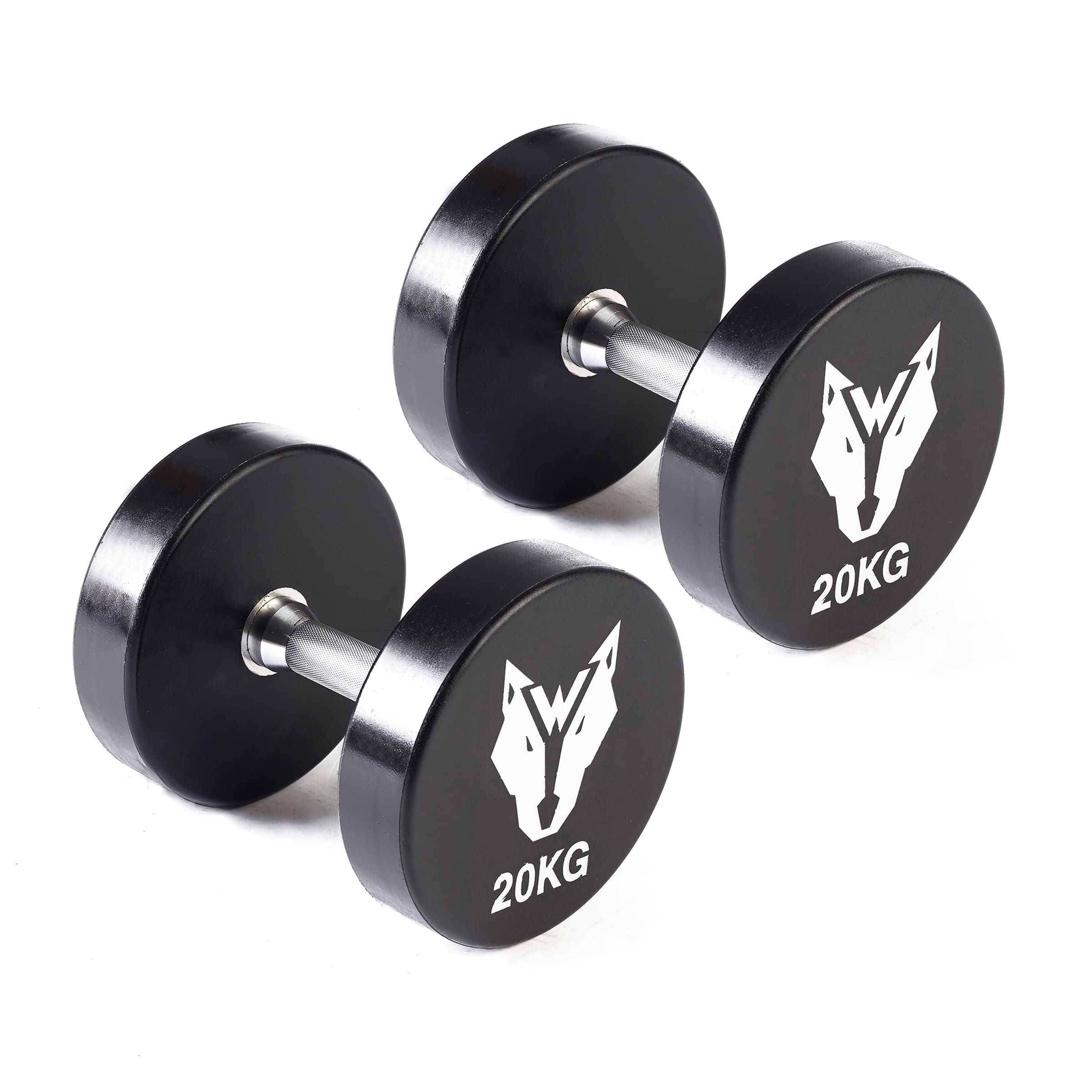 Wolverson PU Dumbbell 30 Pair Set With Rack