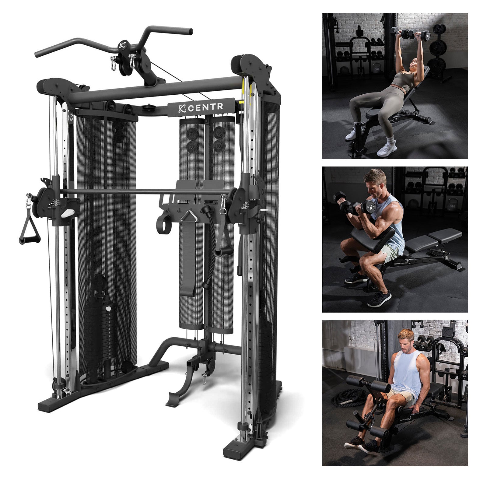 Centr SF6 Bundle (Adjustable Bench + Leg Extension/Curl + Preacher Curl Attachment) PRE-ORDER