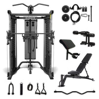 Centr SF6 Bundle (Adjustable Bench + Leg Extension/Curl + Preacher Curl Attachment)