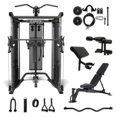 Centr SF6 Bundle (Adjustable Bench + Leg Extension/Curl + Preacher Curl Attachment)