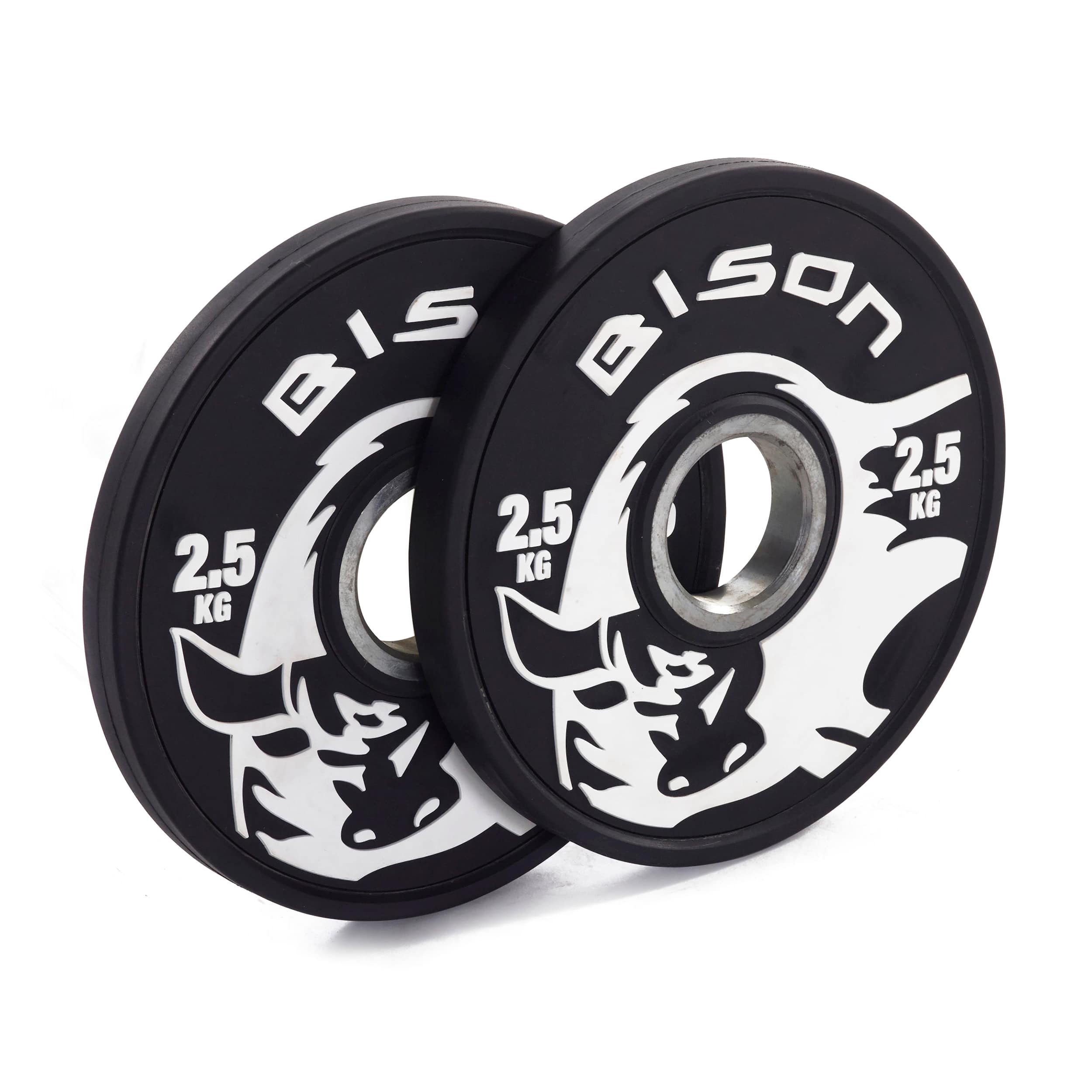 Bison Black Fractional Plates - Wolverson Fitness