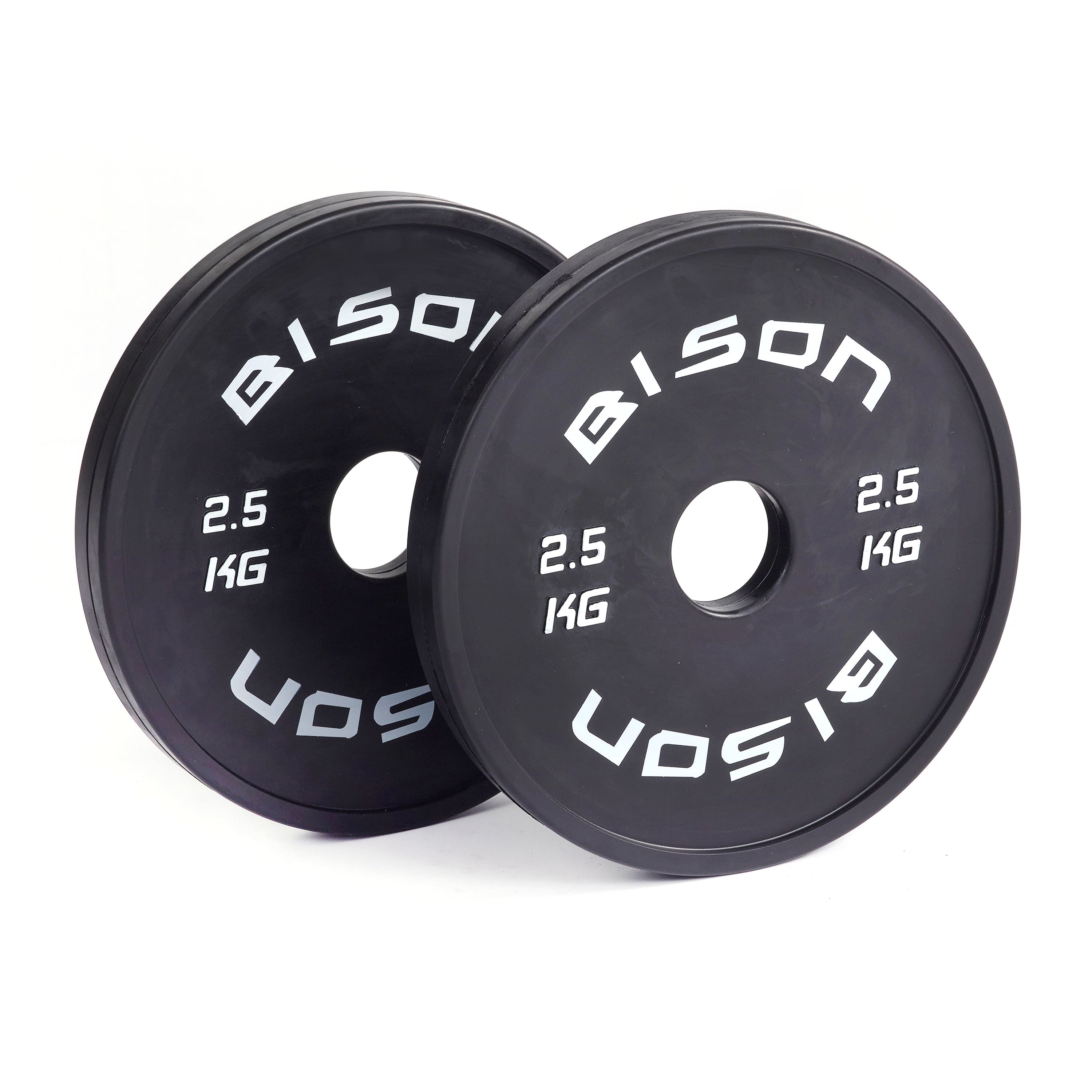 Bison Black Fractional Plates - Wolverson Fitness