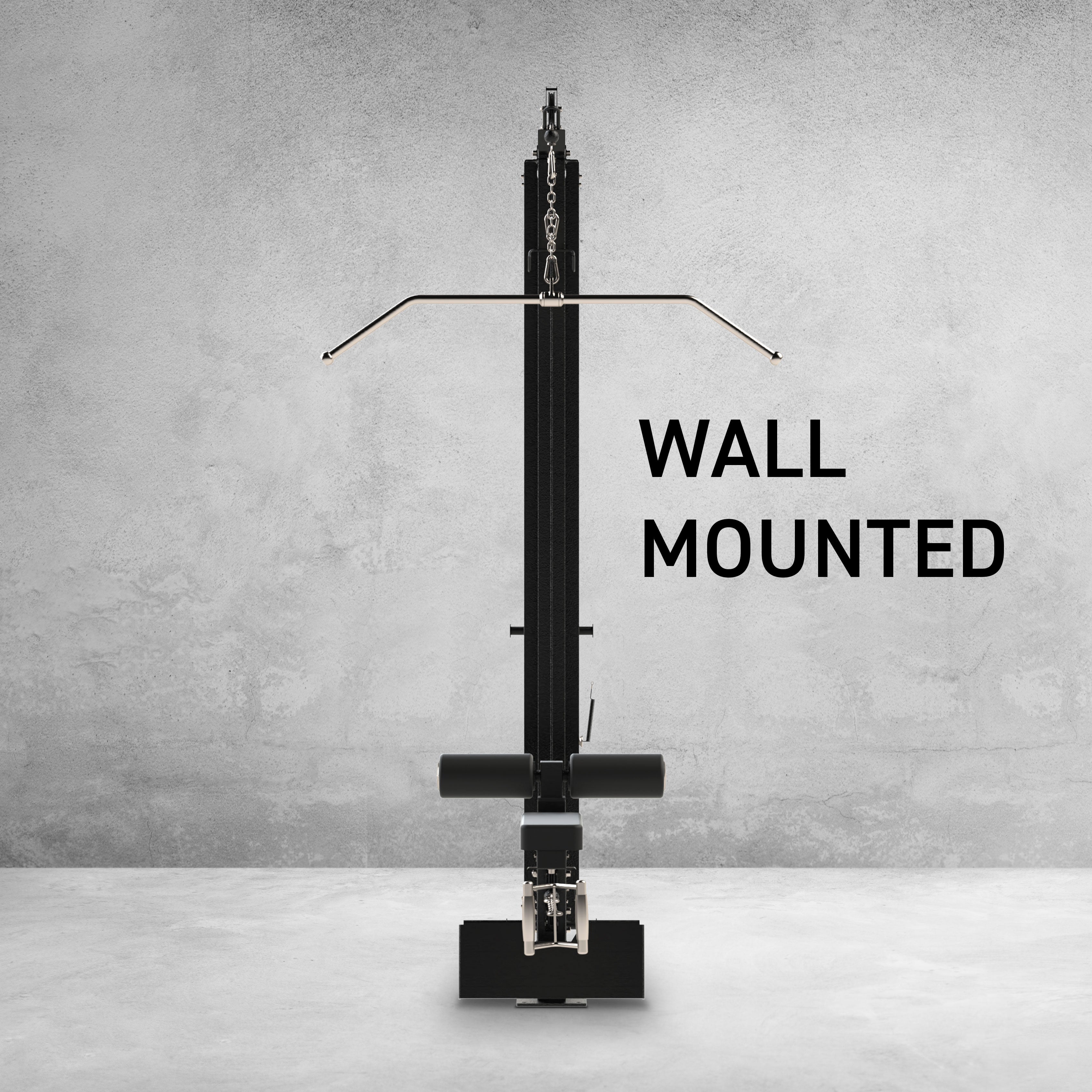 Wall mount lat outlet pulldown