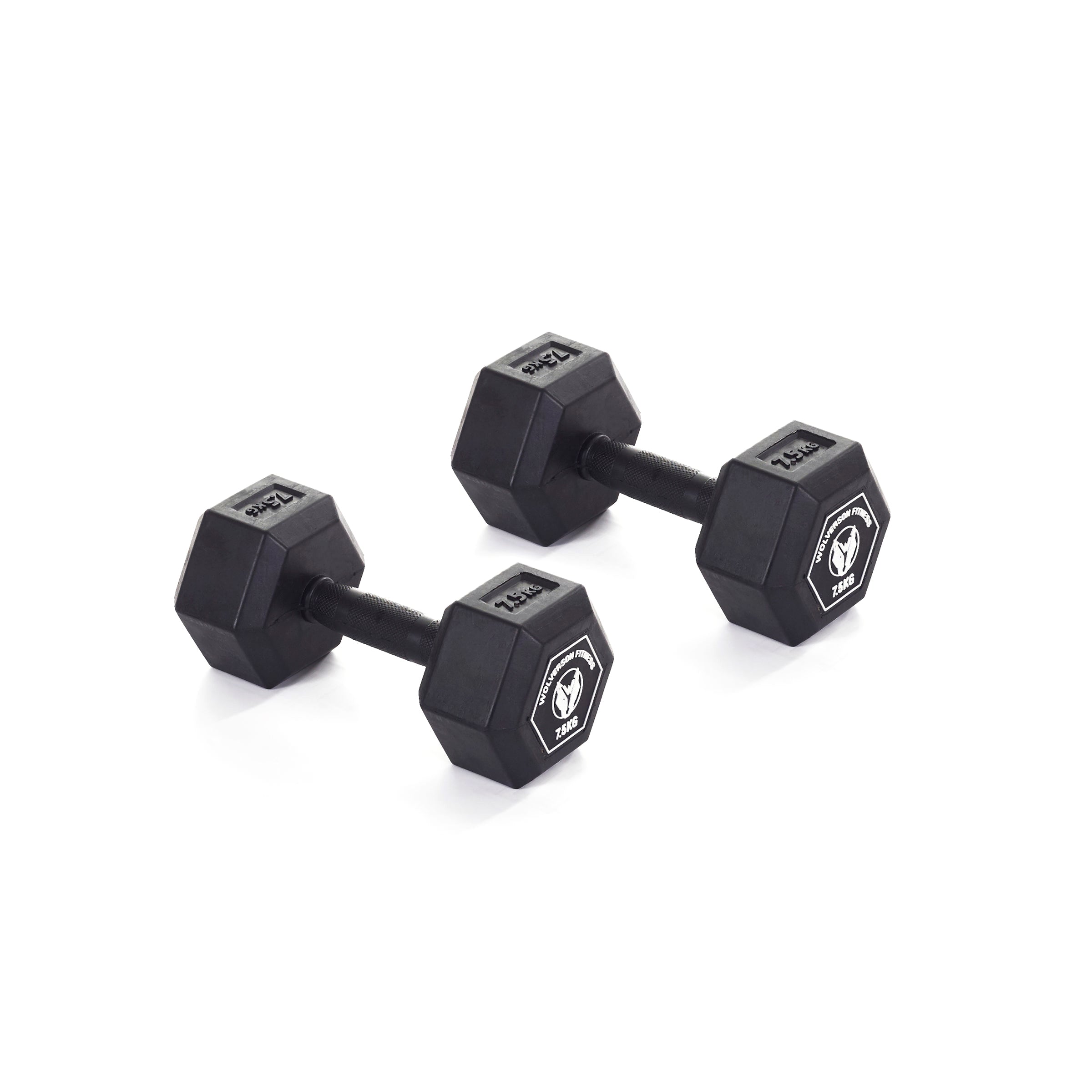 Wolverson Rubber HEX Dumbbell Pairs - EX Event - Wolverson Fitness