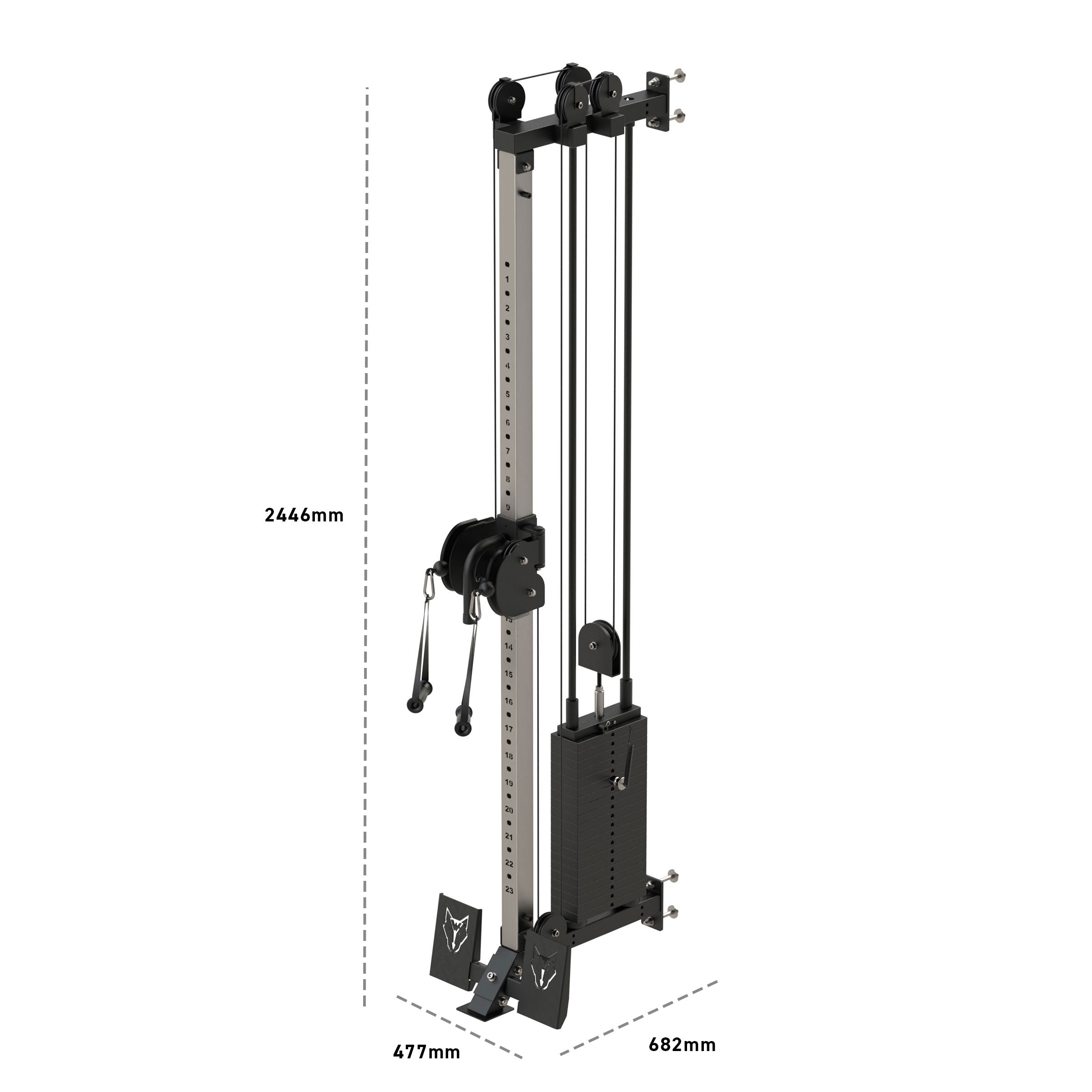 Bison Series - Single Pulley Attachment - Wolverson Fitness