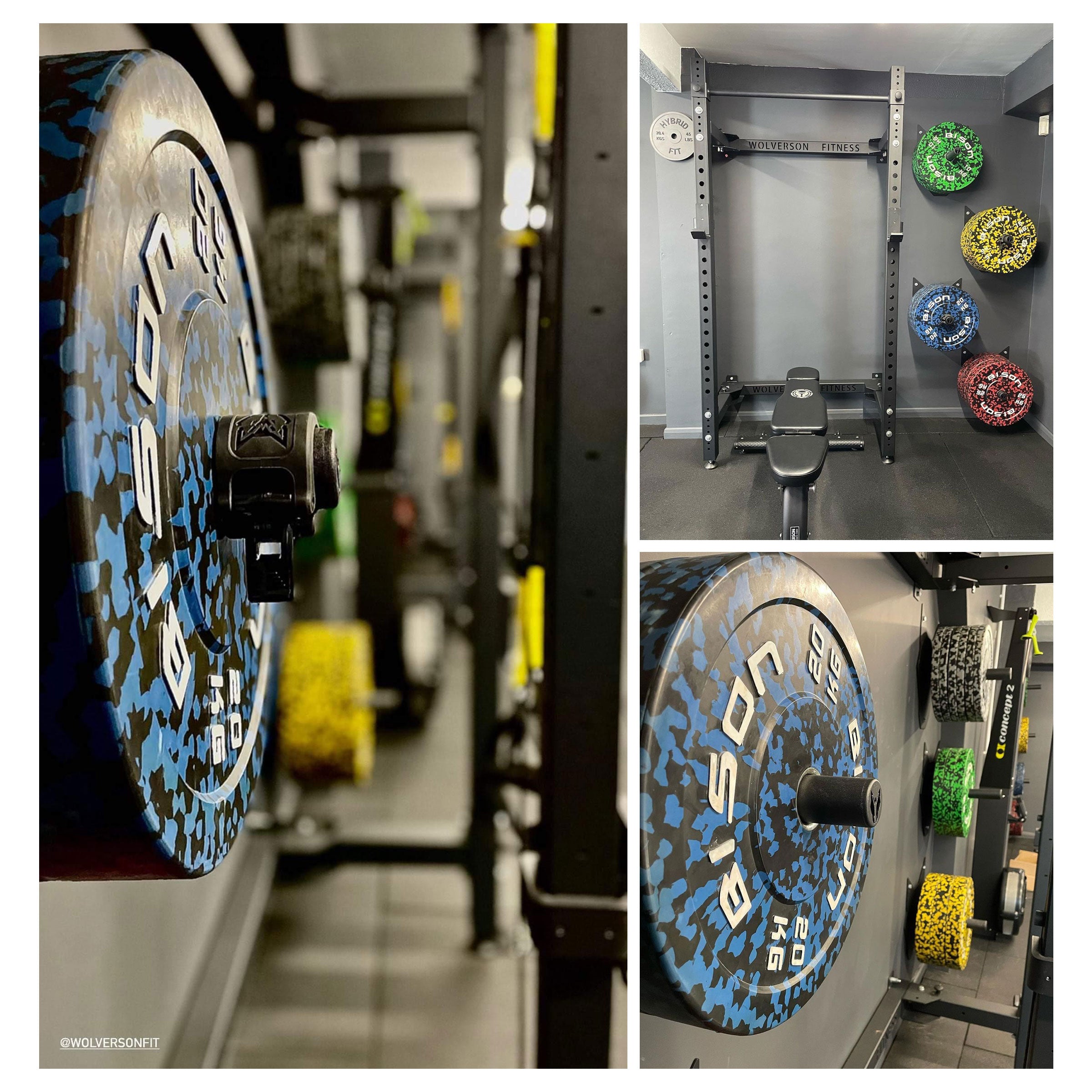 Wolverson Wall Mounted Plate Storage - Wolverson Fitness